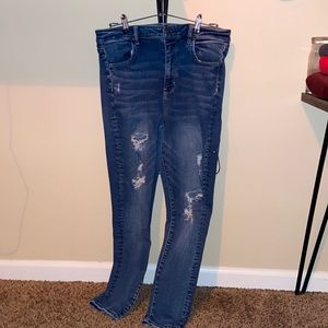 Ripped American Eagle jeans.